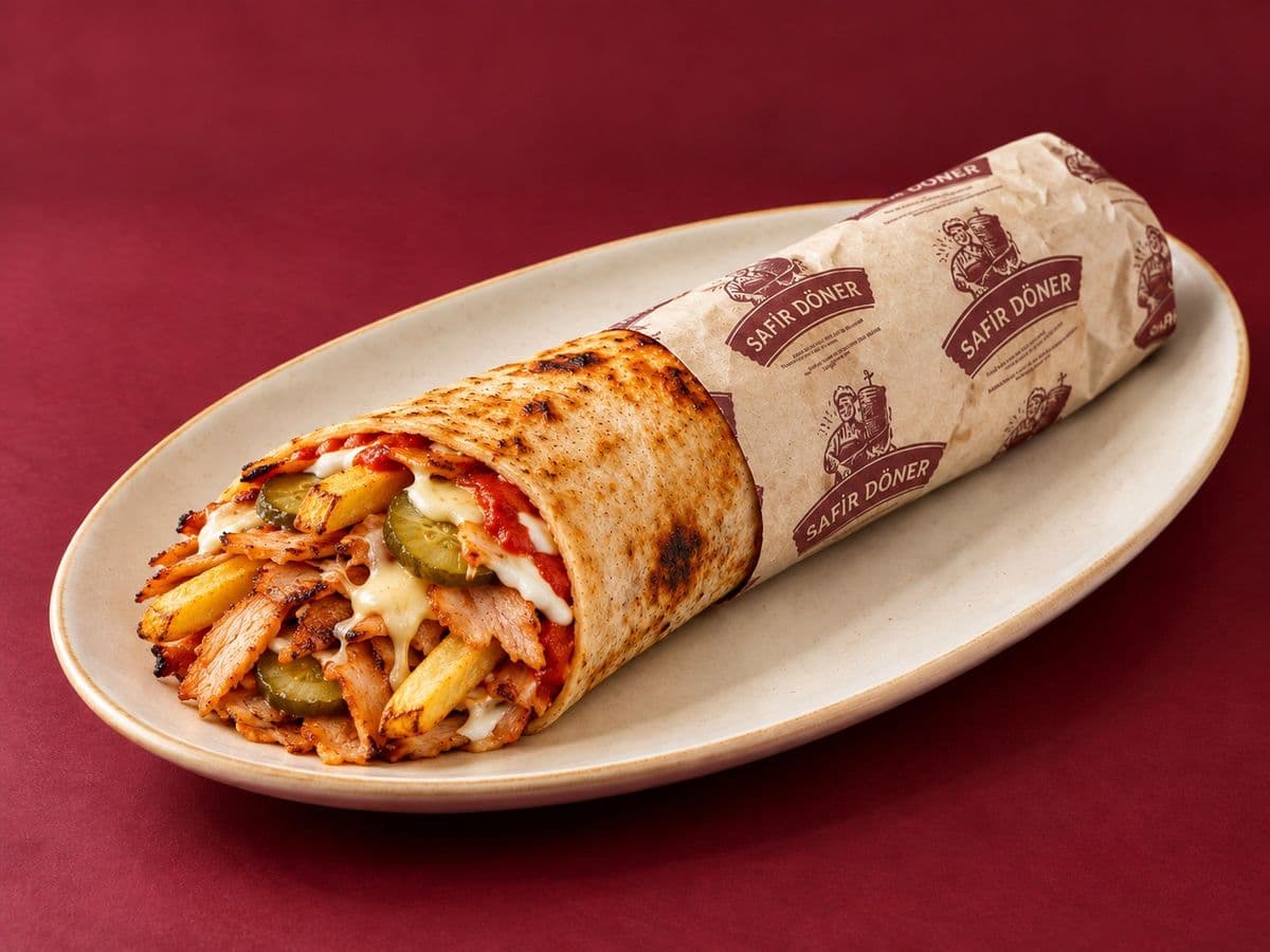 Kaşarlı Tavuk Döner Dürüm