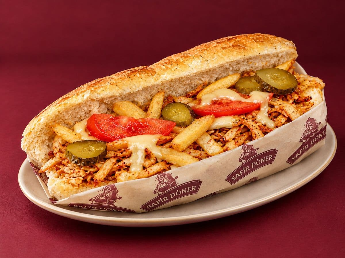 Kaşarlı Ekmek Arası Tavuk Döner